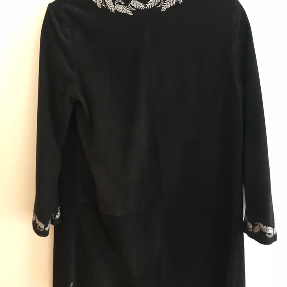 Alexa Chung AG Black Suede jacket size XSMALL - Picture 4 of 6